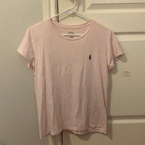 Pink polo tee